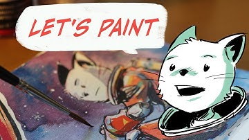 PAINT with ACRYLIC INK | Fill your art with colored inks