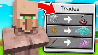 VILLAGERS TRADE OP STRUCTURES In Minecraft!