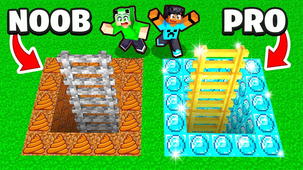 Escolha a ESCADA SUBTERRÂNEA CERTA para SOBREVIVER no Minecraft!