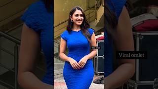 Mrunal Looks So Pretty In Blue Dress
