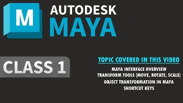 Autodesk Maya Beginners Tutorial in Hindi | Interface & Shortcut Keys (Transform, Scale, Rotate)