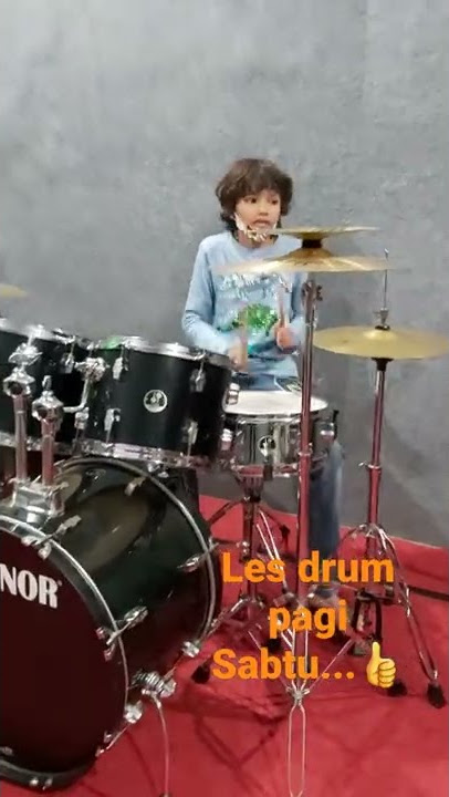 Les Drum terbaik di Kota Medan @Nata Music Course👍#drumercilik #kidsdrum