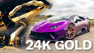 Emptying my BANK ACCOUNT to go 24K Gold!! Lamborghini Huracan Twin Turbo