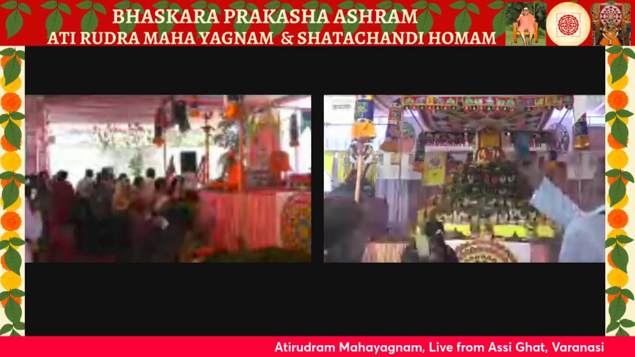 Morning- Day 3 - Ati Rudram & Shata Chandi Maha Yagnam, Varanasi, India