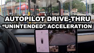 Autopilot Unintended Acceleration at the Chick-Fil-A!