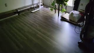 I finished install of Monroe Park brushed pewter flooring from Menard's