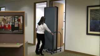 How to Roll a Screenflex Divider Through a Doorway