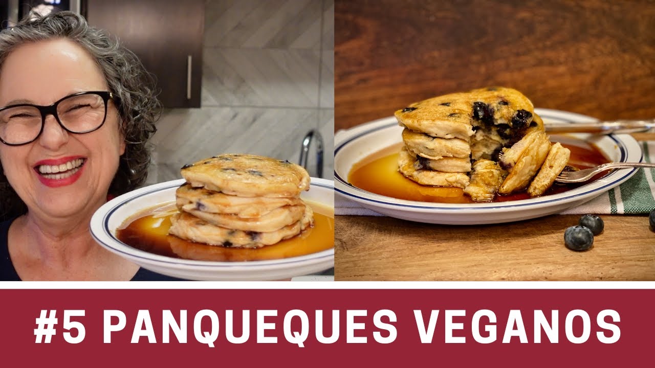 Pancakes Veganos Esponjosos y Fáciles (Hot Cakes sin Plátano) The Frugal Chef YouTube