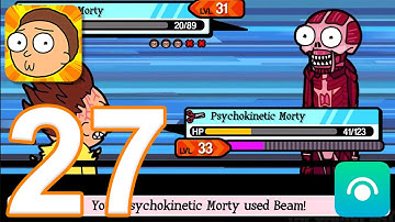 Pocket Mortys - Gameplay Walkthrough Part 27 - Badge 27 (iOS, Android)