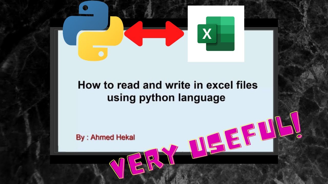 Read And Write To Excel In Python (Xlrd And Openpyxl)