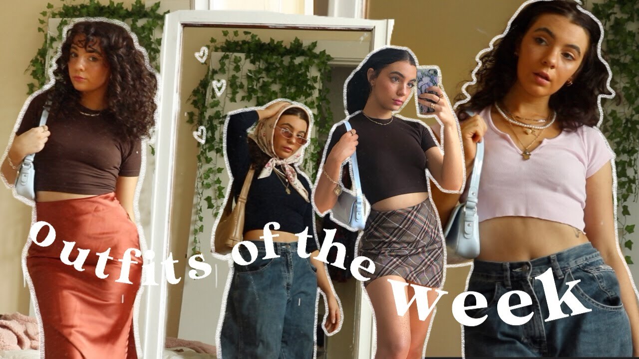 OUTFITS OF THE WEEK! back to school (zoom) outfits of the week - YouTube