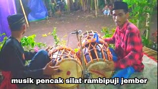 The opening instrument for the pencak silat Macan gesit music, Jember || Mr. Mulakser leadership