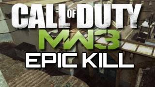 MW3 EPIC Kill - Throwing Knife Bank Shot (MW3 Multiplayer Gameplay)