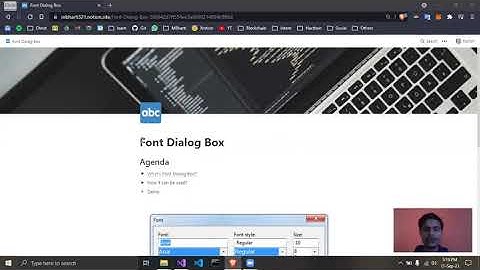 Font Dialog Box in .Net using C#