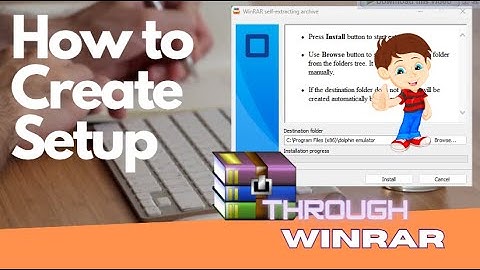 How to create Application Setup through winrar with desktop shortcut ?