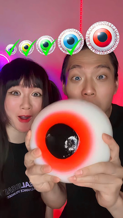 Giant Gummy Eyeball ASMR👁️🥵#asmr #mukbang #shorts