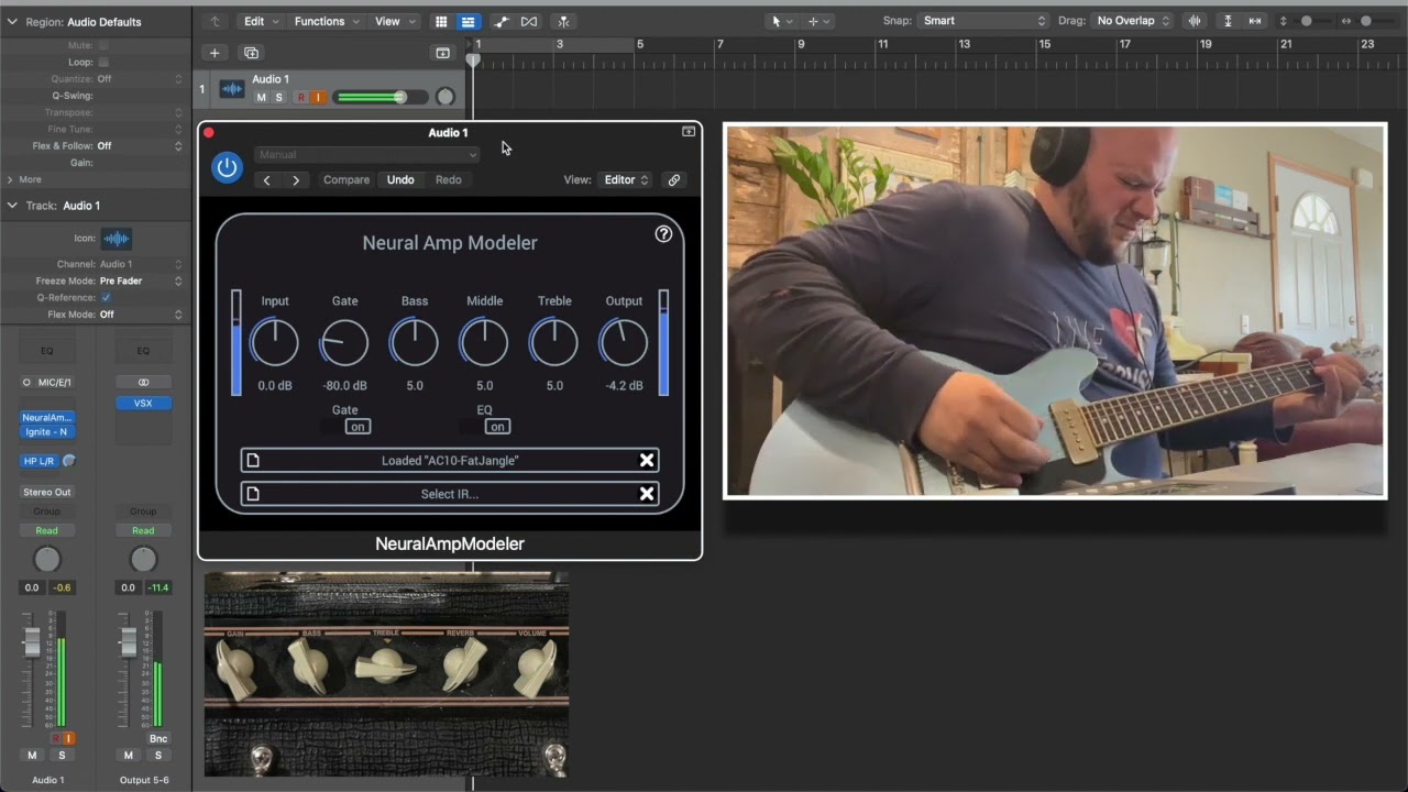 Neural Amp Modeler // NAM Vox AC10 pack demo