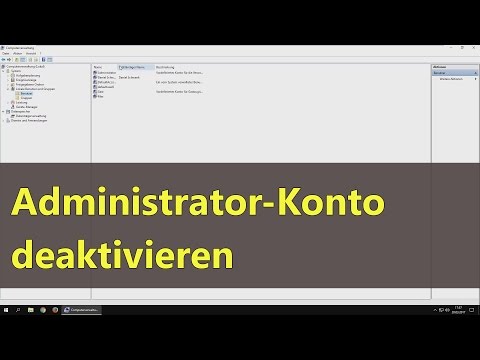 [Windows 10] Administrator-Konto deaktivieren