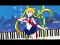 Sailor Moon Opening - Moonlight Densetsu Moonlight Legend Piano Cover (Sheet Music + midi) Tutorial