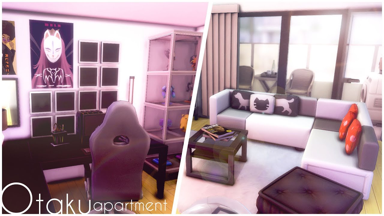 Otaku Apartment 🤓 🎮 The Sims 4 Speed Build No CC + Download Links