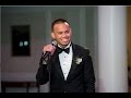 Best man speech  receives standing ovation