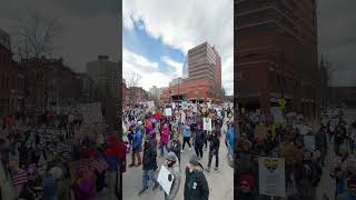 'No Kings' Protest in Portland, ME Saturday March 28, 2026