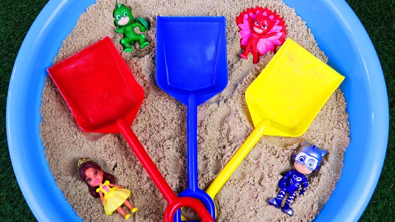 Sand Pit Toys in sand, Learn Colors with Kids Toys Pretend Play for Toddlers YouTube