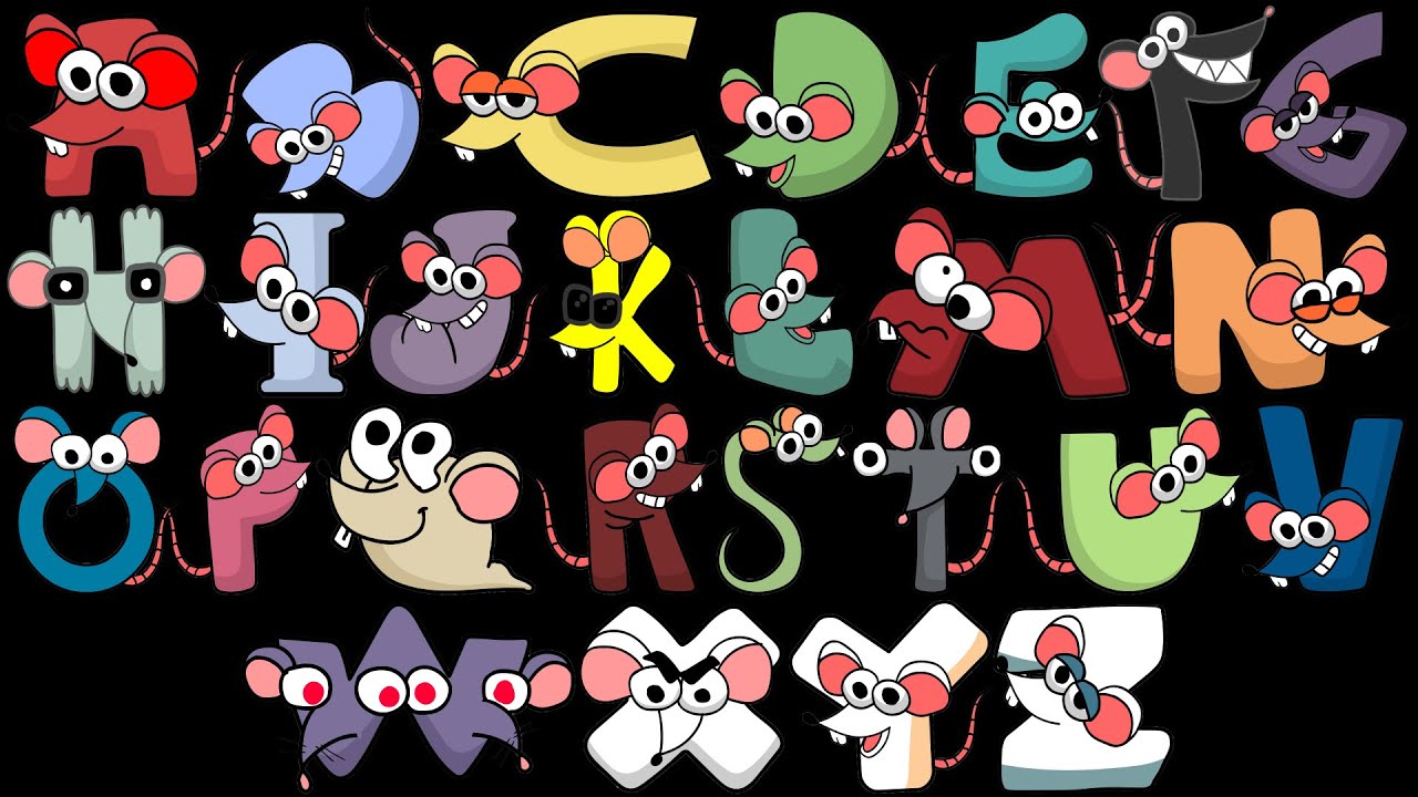 Alphabet Reverse toy All Letter FROM O BUT THEY ALL MOUSES - YouTube