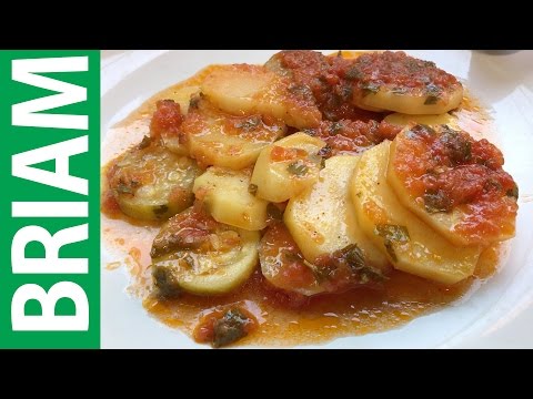 YiaYia's Greek Recipe | BRIAM Greek Vegan Recipe With Potatoes and Zucchini.