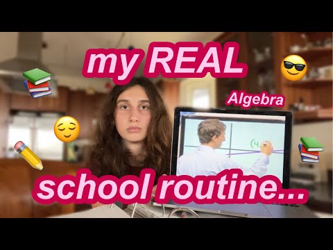 my REAL online school routine...