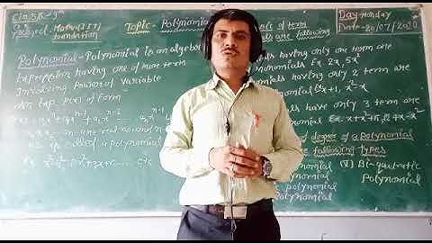 Polynomials (Jee IIT Foundation, Class-9th)