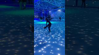 spinning in a rink full of stars #fyp #lights #spin #figureskating #iceskating