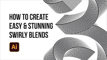 How to Create EASY & STUNNING Swirly Blends | Adobe Illustrator