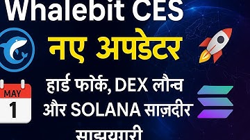 "Whalebit CES New Updates | Hard Fork, DEX Launch, and SOLANA Partnership"