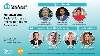 Atlanta Regional Housing Forum discusses regional action on housing.