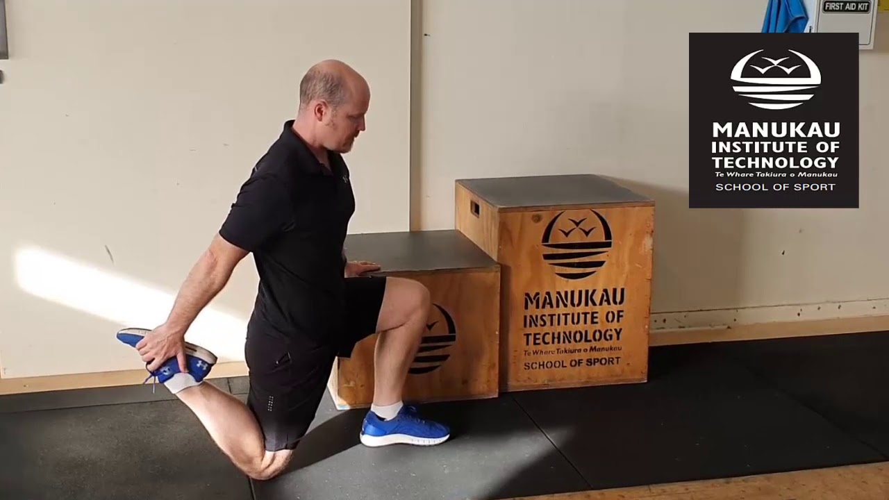 Kneeling Quadriceps Stretch YouTube