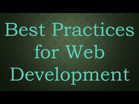 Best Practices for Web Development