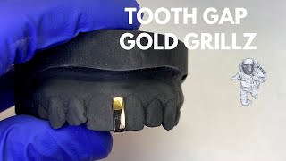 Tooth Gap Gold Grillz