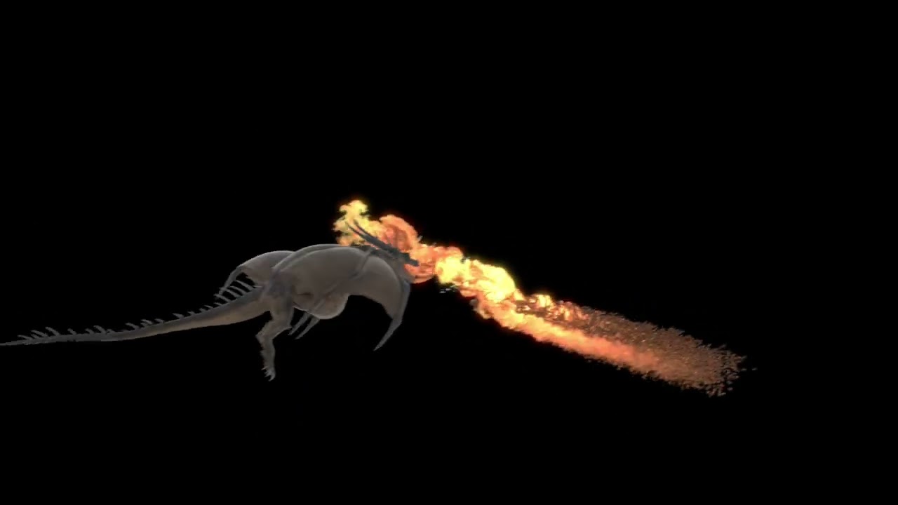 Dragon Breath - Test 1 | Fire Simulation | Houdini | Student Work