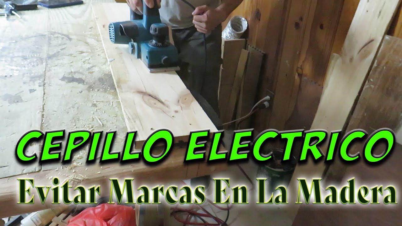 Cómo usar un CEPILLO ELÉCTRICO para madera - Bricolaje - DIY 