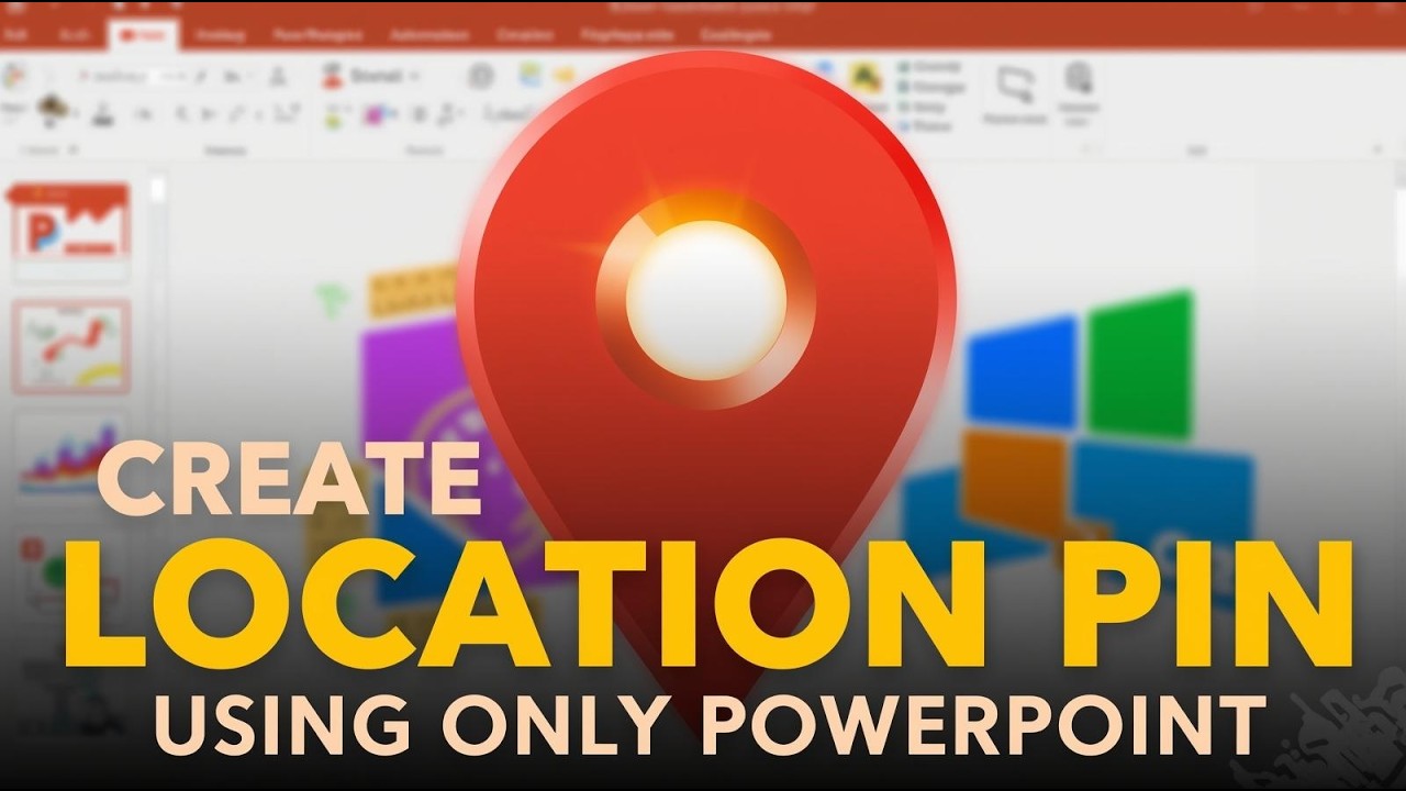 Design a Stunning LOCATION PIN in PowerPoint | No Illustrator Needed ...