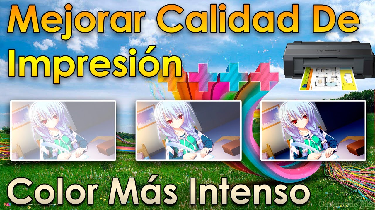 Mejorar calidad de color impresión sale borroso bajo y opaco en impresora -  YouTube