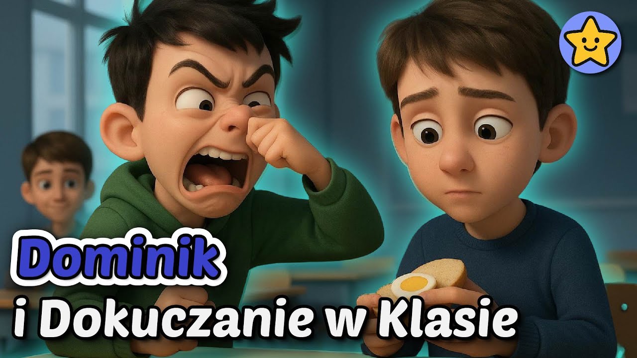 🥪🤣 Dominik i Dokuczanie w Klasie - Bajka na dobranoc - Moja Bajkolandia 🥪🤣