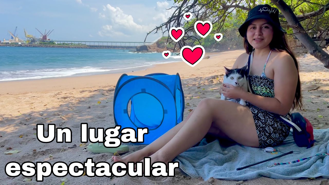 Mi primera vez en PLAYA LAS FLORES en ACAJUTLA, SONSONATE 🇸🇻 ME FUI CON TOM | Celinaz El Salvador