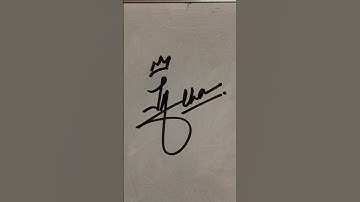 Signature for Talha | T letter signature style #shorts #signature #calligraphy