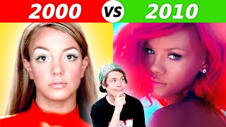 POPULAR Songs in 2000 vs 2010