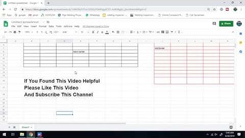 How To Change Cell Border Color in Google Sheet