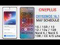 Oneplus OxygenOS 16.1 Tracker : May Schedule 🔥 OxygenOS 16.1 for 15/15T,15R,13,13T,12/12R,Nord 3/4/5