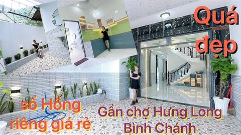 ❤️Nhà đẹp gần chợ Hưng Long Bình Chánh!sổ Hồng riêng có hỗ trợ trả góp!4x28m có sân trước sau rộng