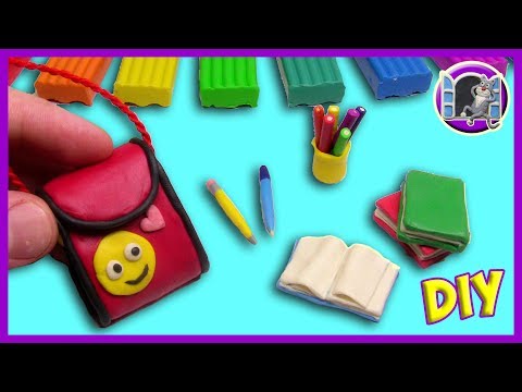 ШКОЛЬНЫЕ ПРИНАДЛЕЖНОСТИ ИЗ ПЛАСТИЛИНА. СНОВА В ШКОЛУ | DIY BACK TO SCHOOL